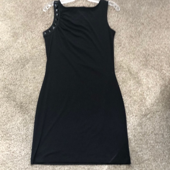 Candies black dress w detail on sleeve Size M - Picture 4 of 5